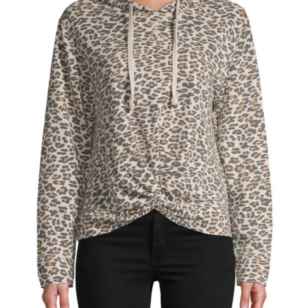C&C California Leopard Print Hoodie Size Large